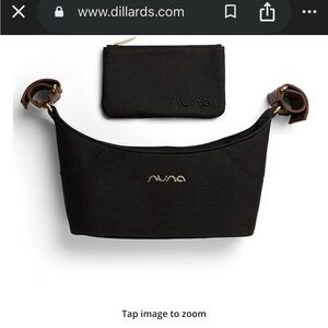 Nuna Kids Black Stroller Organizer with Removable Pouch
